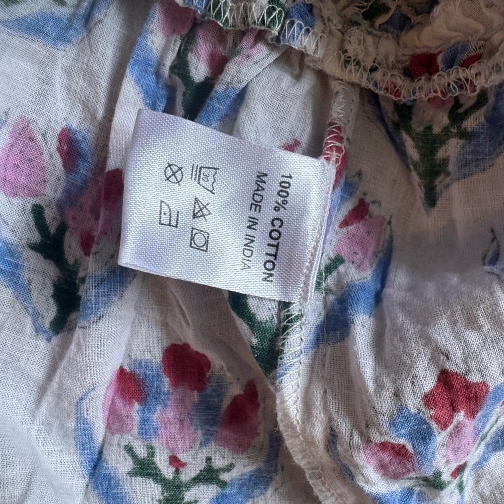 Floral Sleeveless Top - block print - Picture 2 of 4